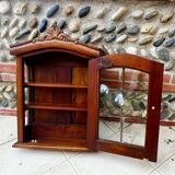 Solid wood wall display case