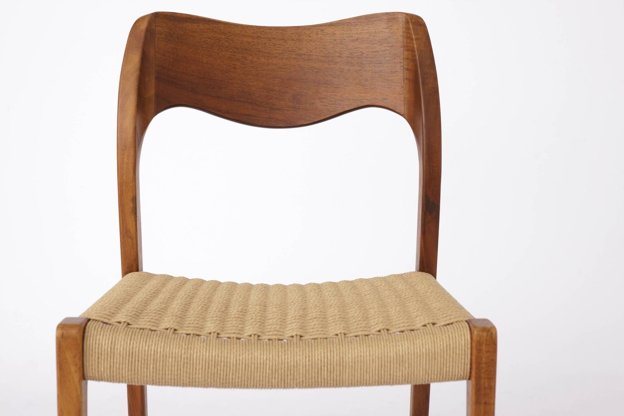 1 of 7 Niels Otto Møller Model 71 Teak Dining Chair (1951) – Danish Modern
