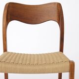 1 of 7 Niels Otto Møller Model 71 Teak Dining Chair (1951) – Danish Modern