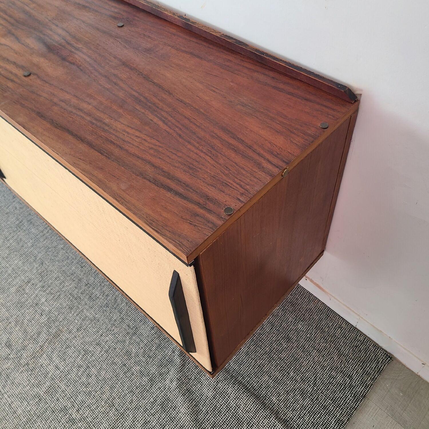 1960s Scandinavian vintage teak modernist sideboard