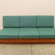 Mid century sofabed in walnut by jindrich halabala for up zavody, 1950´s
