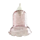 Suspension vintage en verre rose