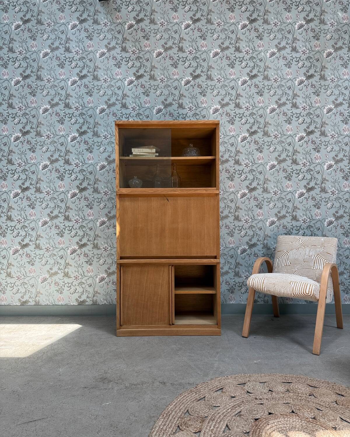 60s-70s oak secretary desk (renovated)