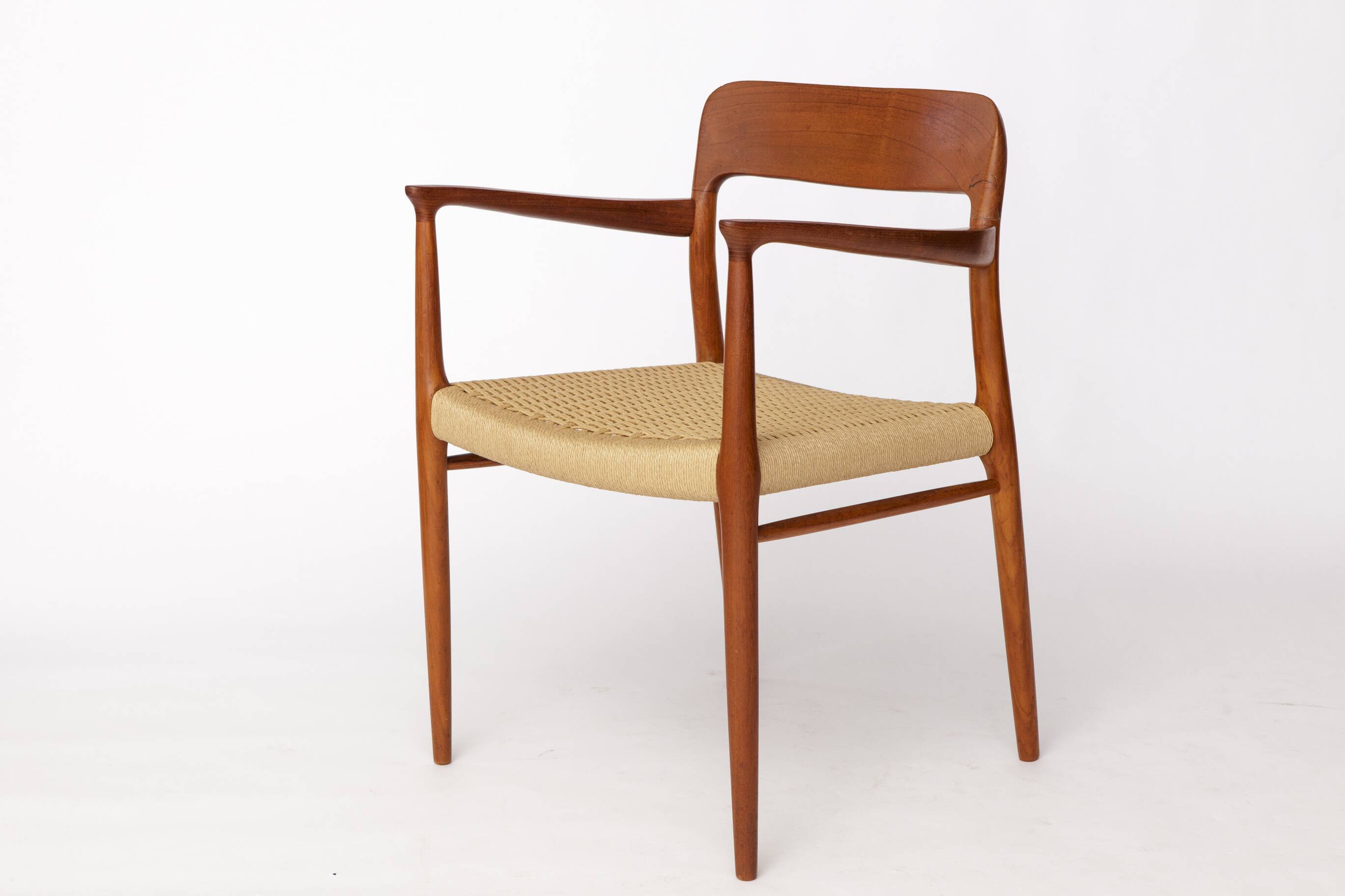 Niels Otto Møller Armchair No. 56 – Teak & Danish Cord –1954 Danish Vintage