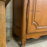 Old wardrobe, painted faux wood 19th century