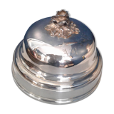 Service bell . Silver metal. Monogram AB