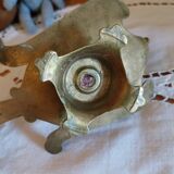 Antique gilt bronze hand candle holder