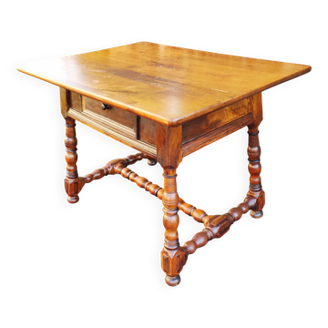 Antique Swiss table in solid walnut - 19th century