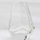 Vase en verre multi facettes