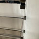 Vintage shelf in lucite, brass, and smoked glass from the 1970s.