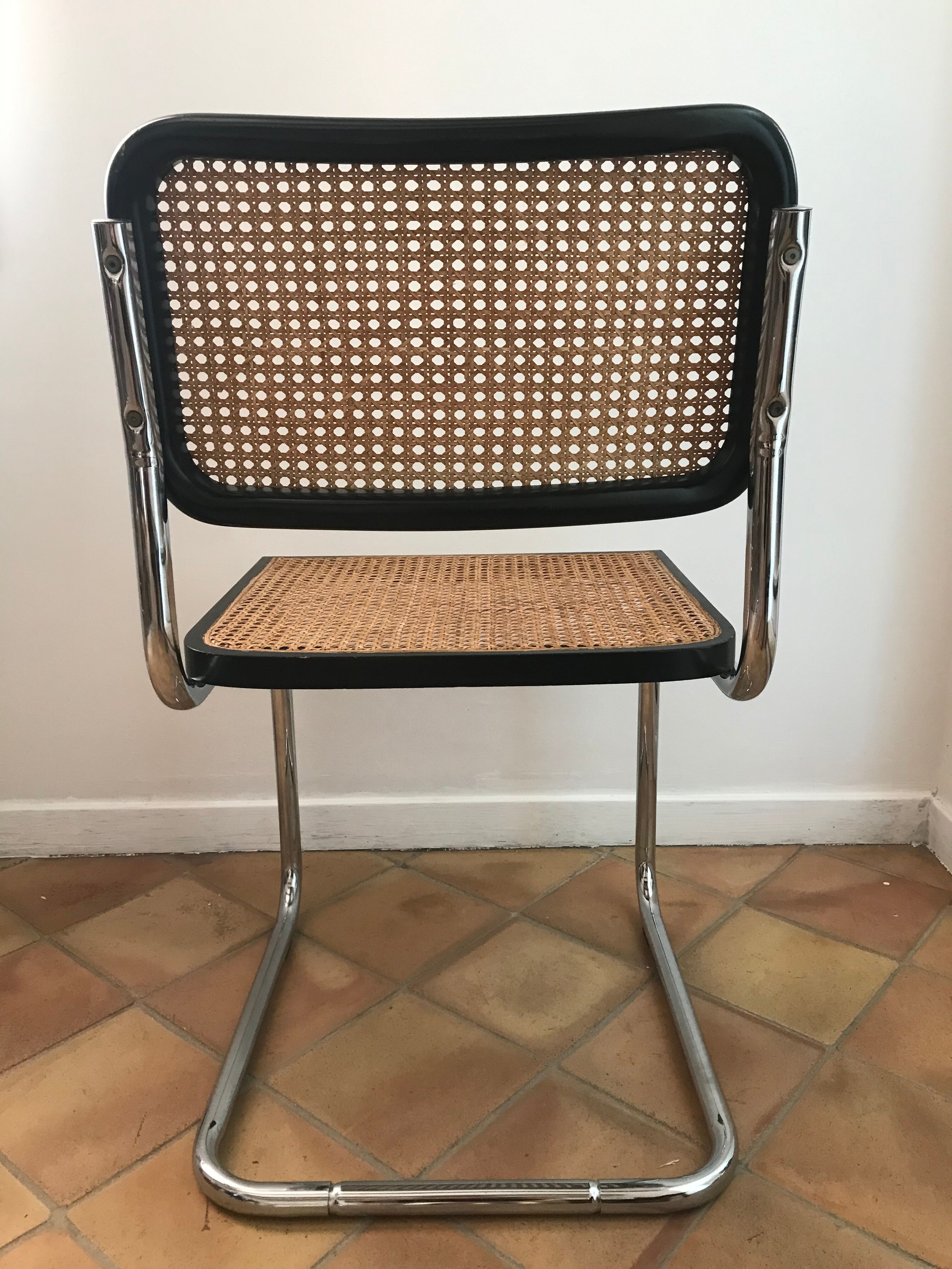 Pair of chairs Cesca B32 by Marcel Breuer