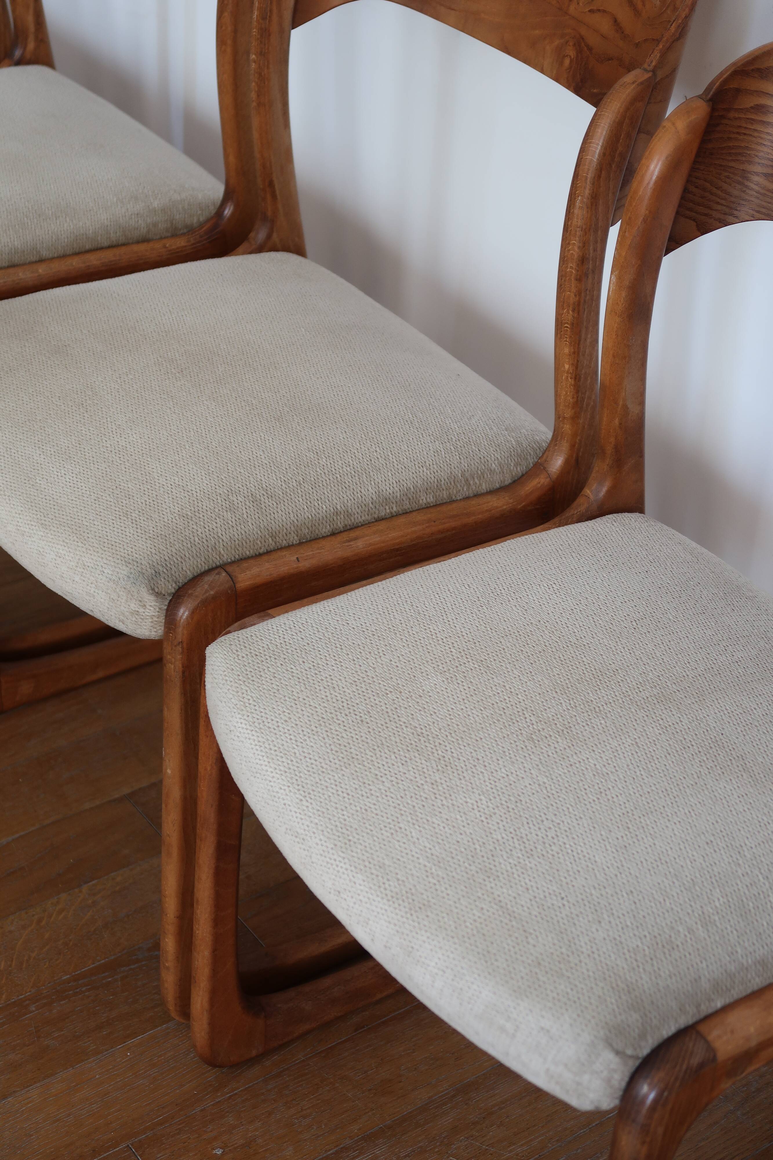 4 chairs "Sled" Baumann