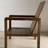 Armchair in natural wood (teak) minimalist design