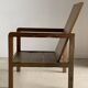 Fauteuil en bois naturel (teck) design minimaliste