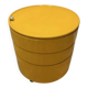 Vintage Yellow Opal Cylinder Bar Cabinet on Castors 1960s Space Age Storage