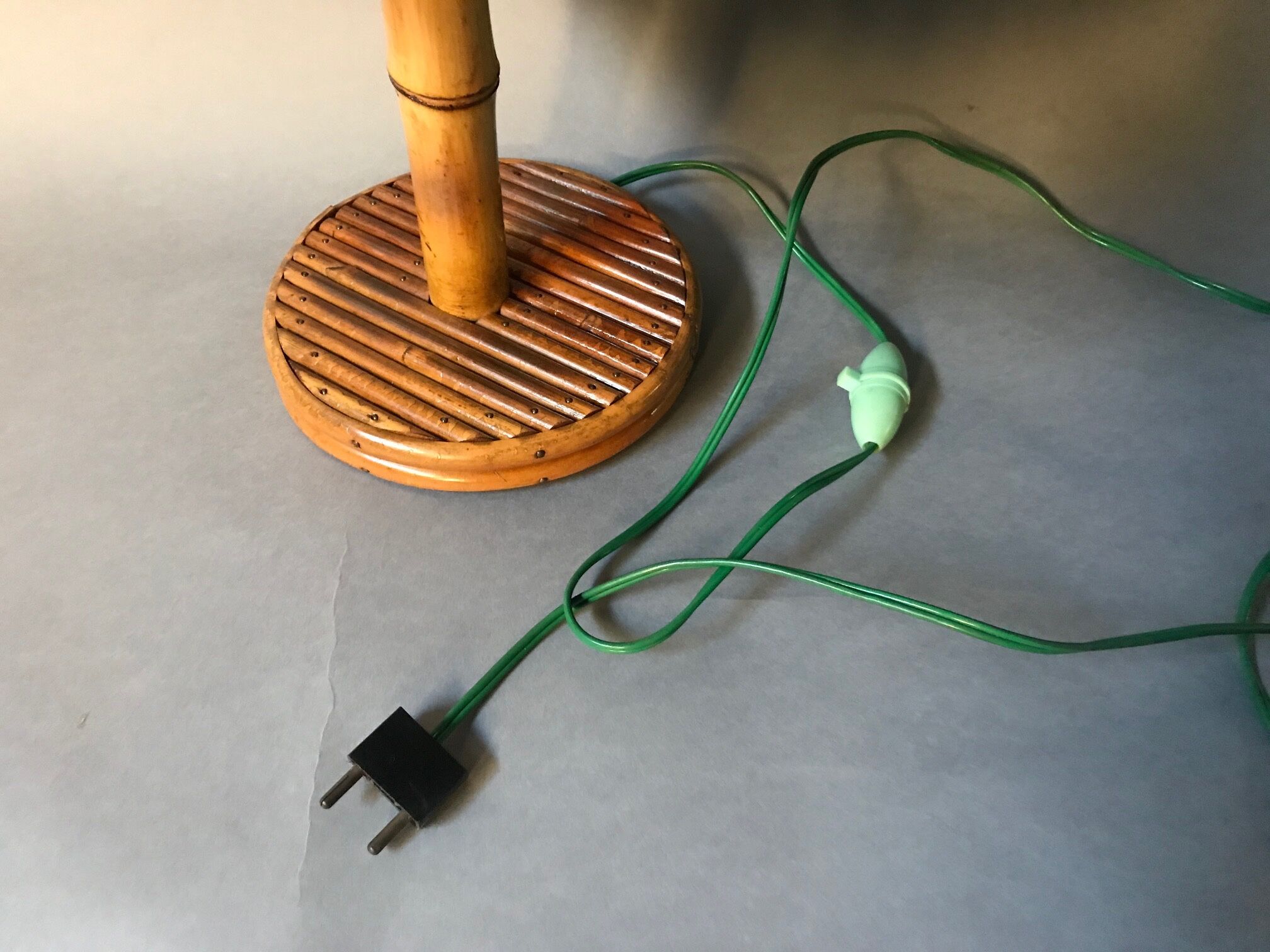 Bamboo table lamp 1950