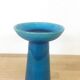Bougeoir Danemark en céramique bleu roi – années 70