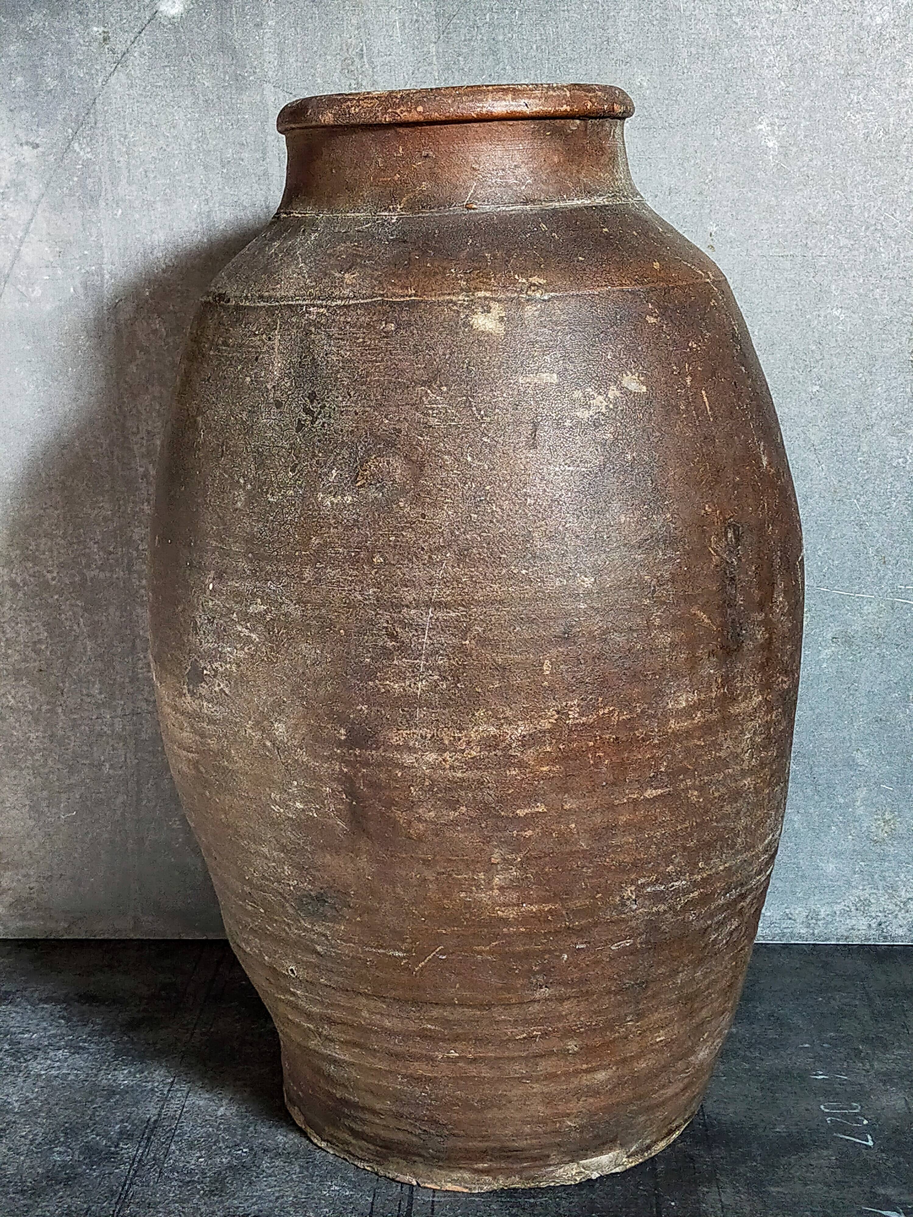 XXL traditional pottery old 19th century folk art 42 cm
