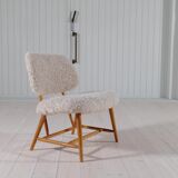 "Teve" Modern Mid-Century Chair in Lambskin/Shearling by Alf Svensson, Sweden, 1955