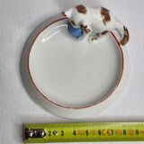 Empty bath pocket decorated kitten "Pfeffer Porzellan" 1930-40 years