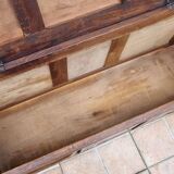 Basque bench chest in solid wood, 105 cm