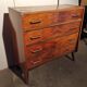 Commode vintage 4 tiroirs pieds compas
