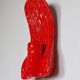 Vintage bricht red mid century ceramic wall light