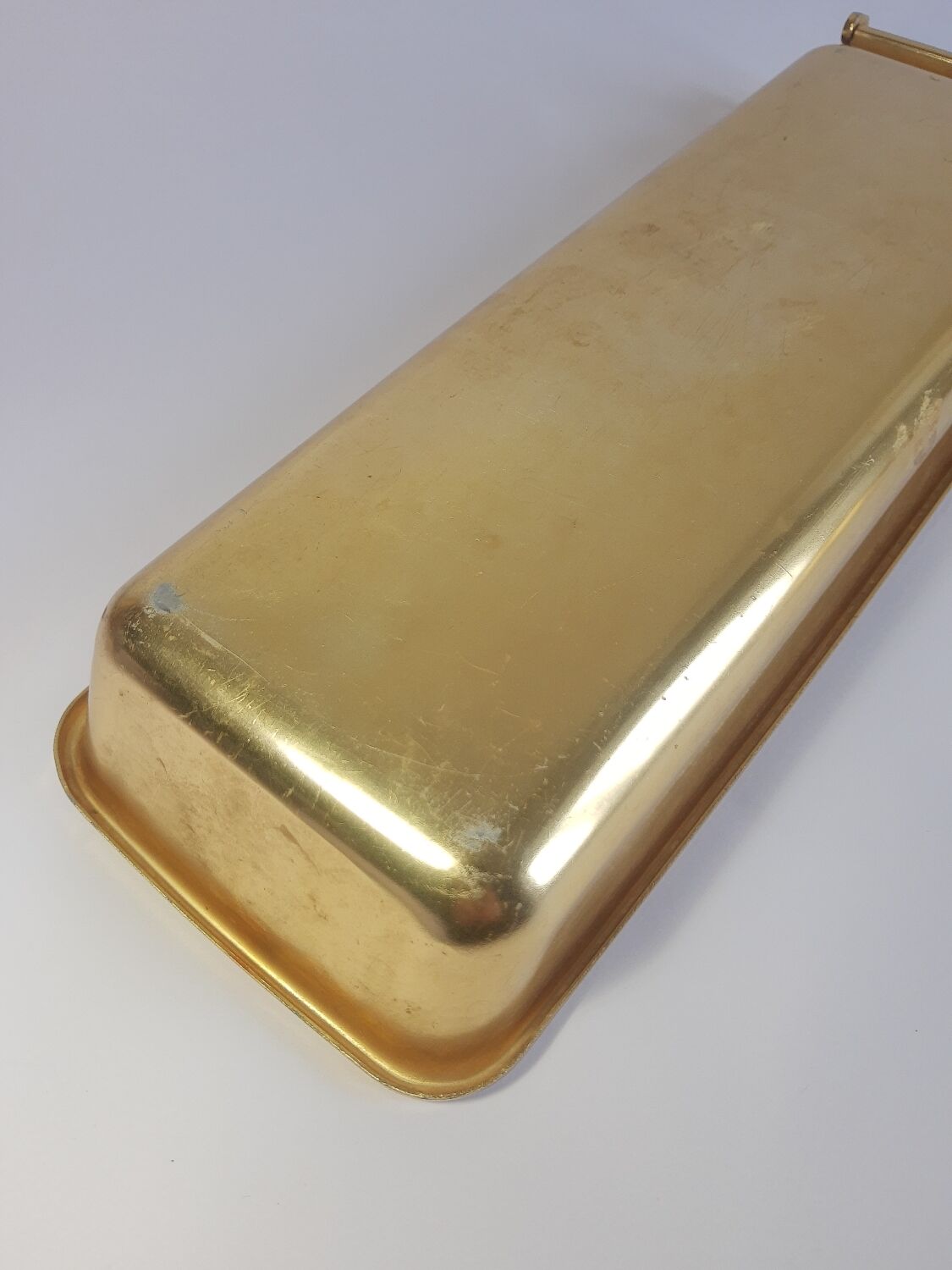 Old ice cube tray Quickube gilded metal 60s vintage