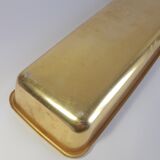 Old ice cube tray Quickube gilded metal 60s vintage