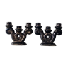 Pair of vintage Vallauris candle holders