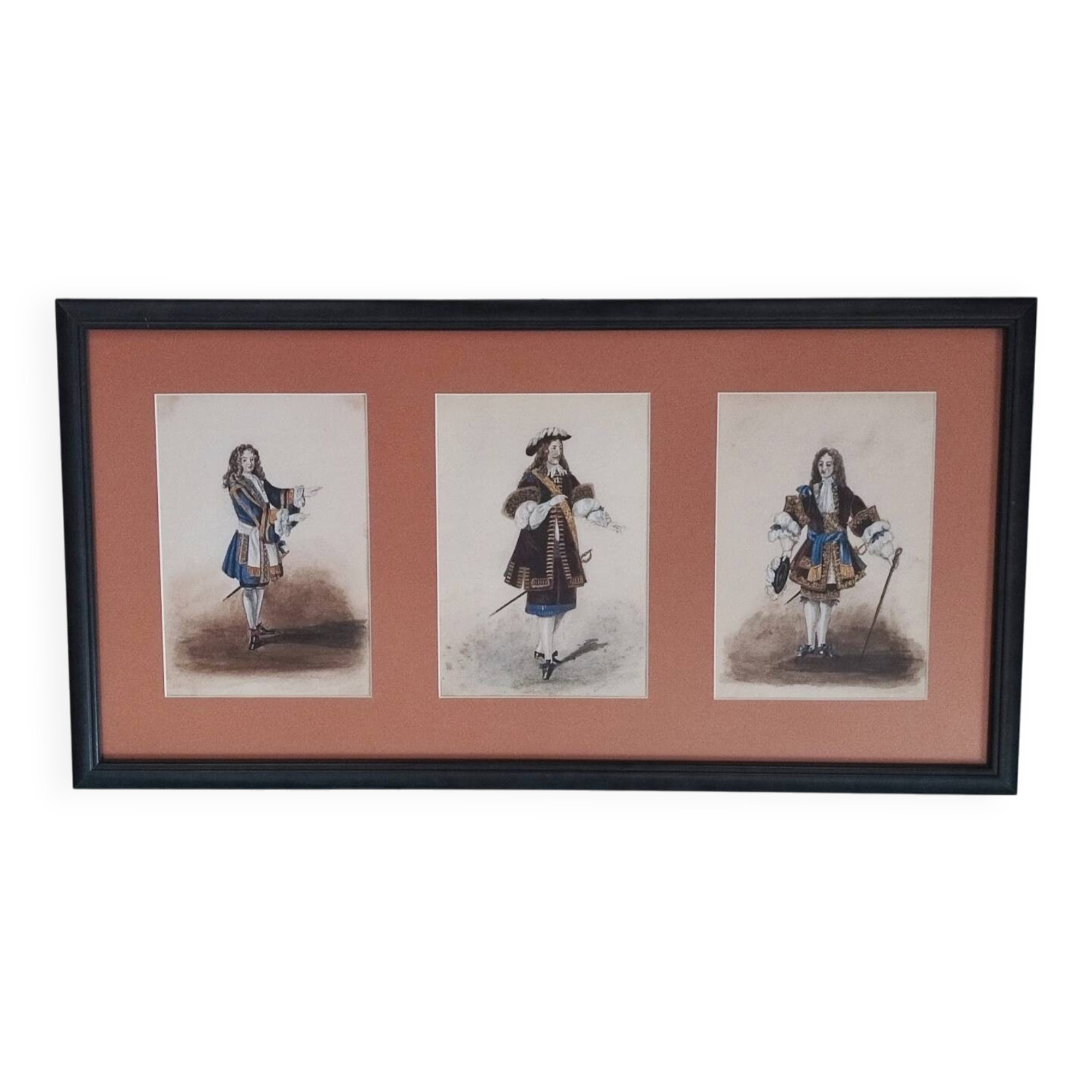 Fashion sketch triptych