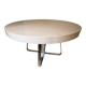 Ligne Roset AVA Ø130 extendable – white lacquer – chrome base