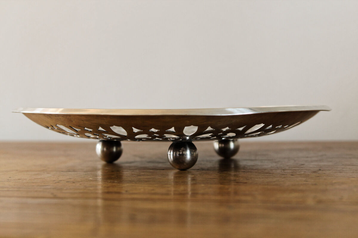 Saint Médard fruit cup, silver metal