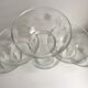 Set of 6 champagne glasses engraved 60s