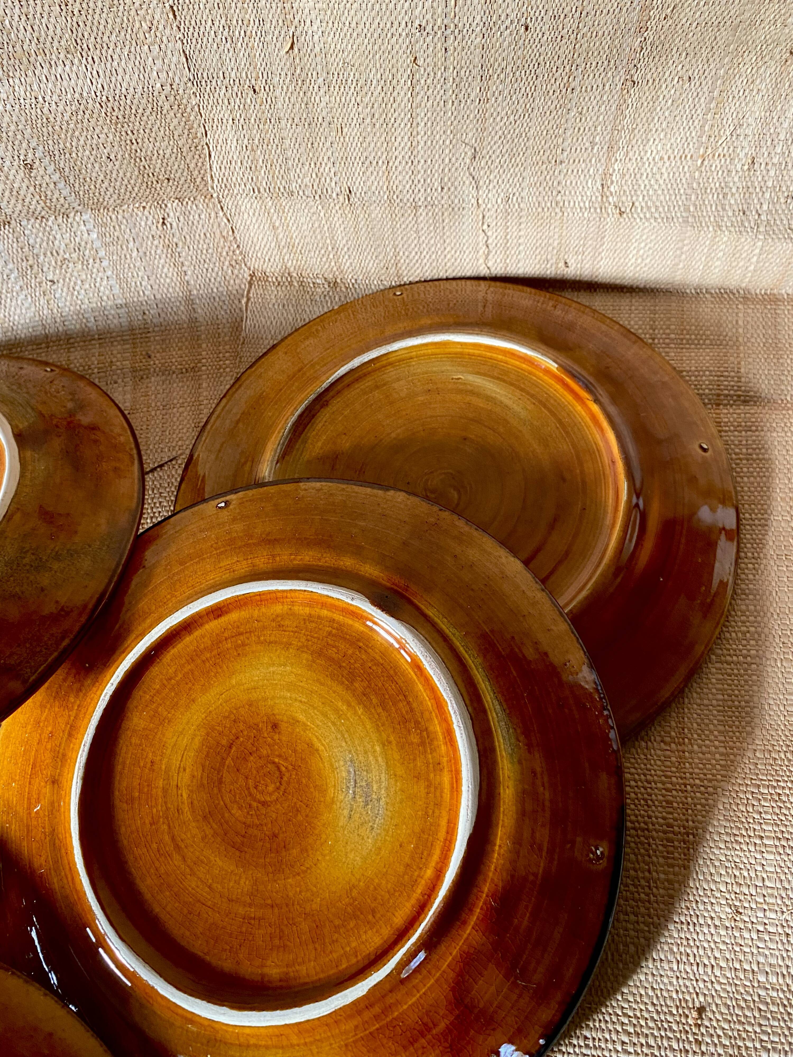 6 assiettes céramique Provençale