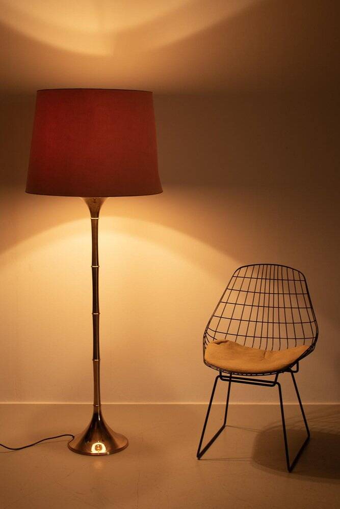 Vintage Bamboo Floor Lamp by Ingo Maurer