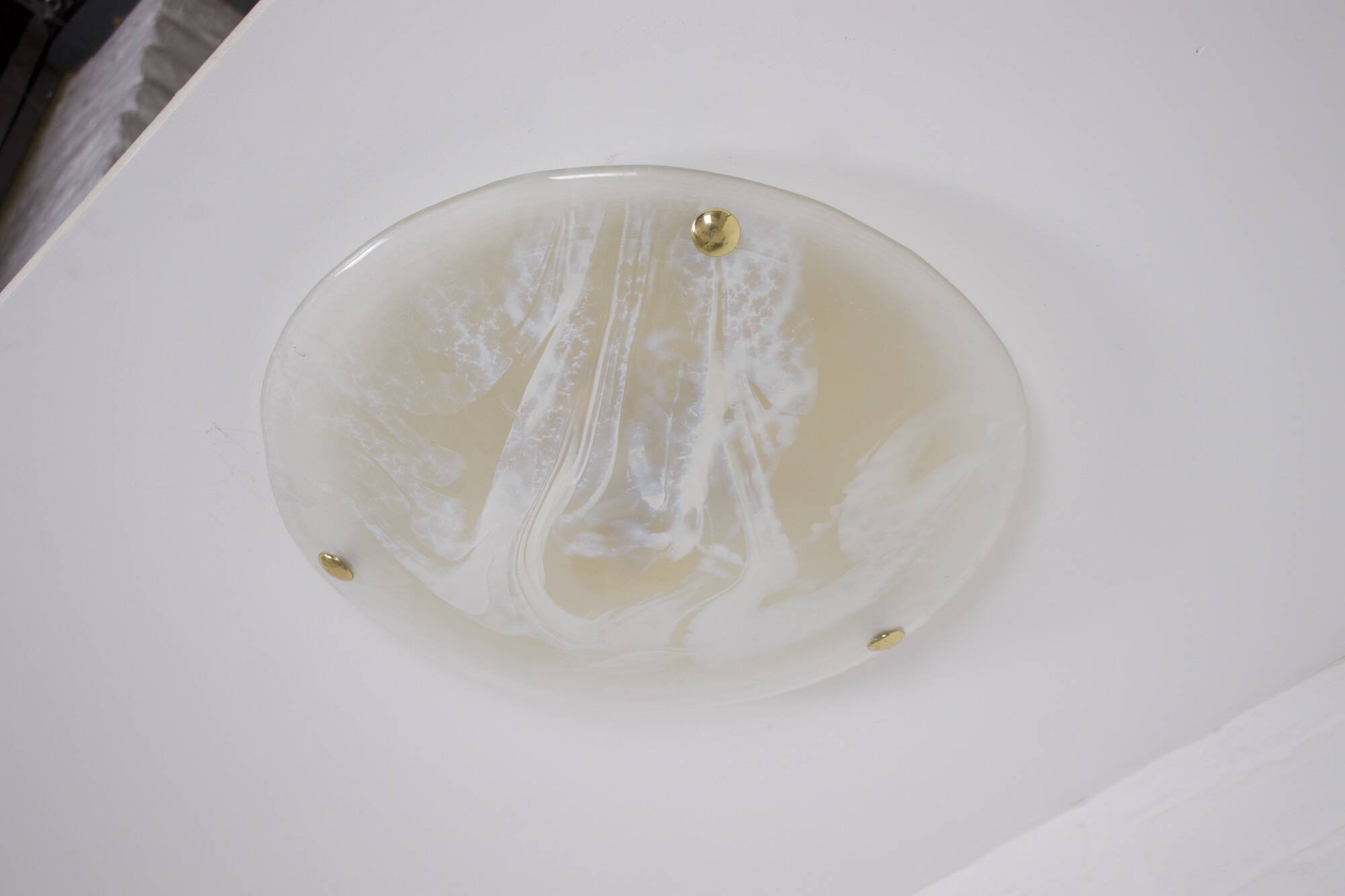 Brass and Murano ceiling light, 1970's.