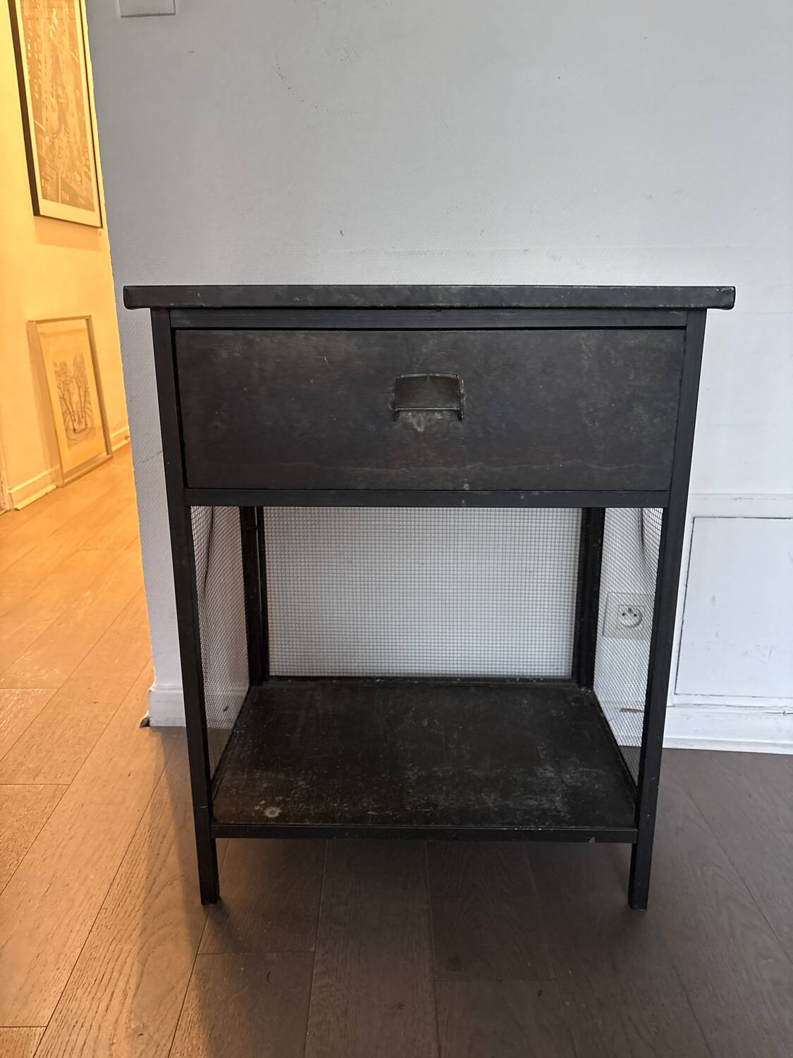 Small industrial chest of drawers