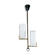 Arlus suspension in raw brass and opaline satin.