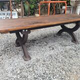 Bench or garden coffee table cast iron legs 150×56cms