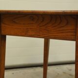 Old desk in chestnut side table
