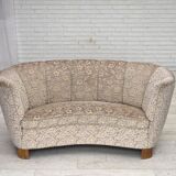 Canapé "Banane" danois 2 places des années 1970, velours d'origine.