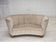 1970s, Danish 2-seater "Banana" sofa, original furniture velour.