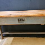 Patinated drapery table