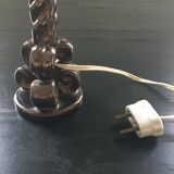 Bronzed ceramic lamp base