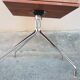 Storage cabinet 3 teak drawers on chrome legs