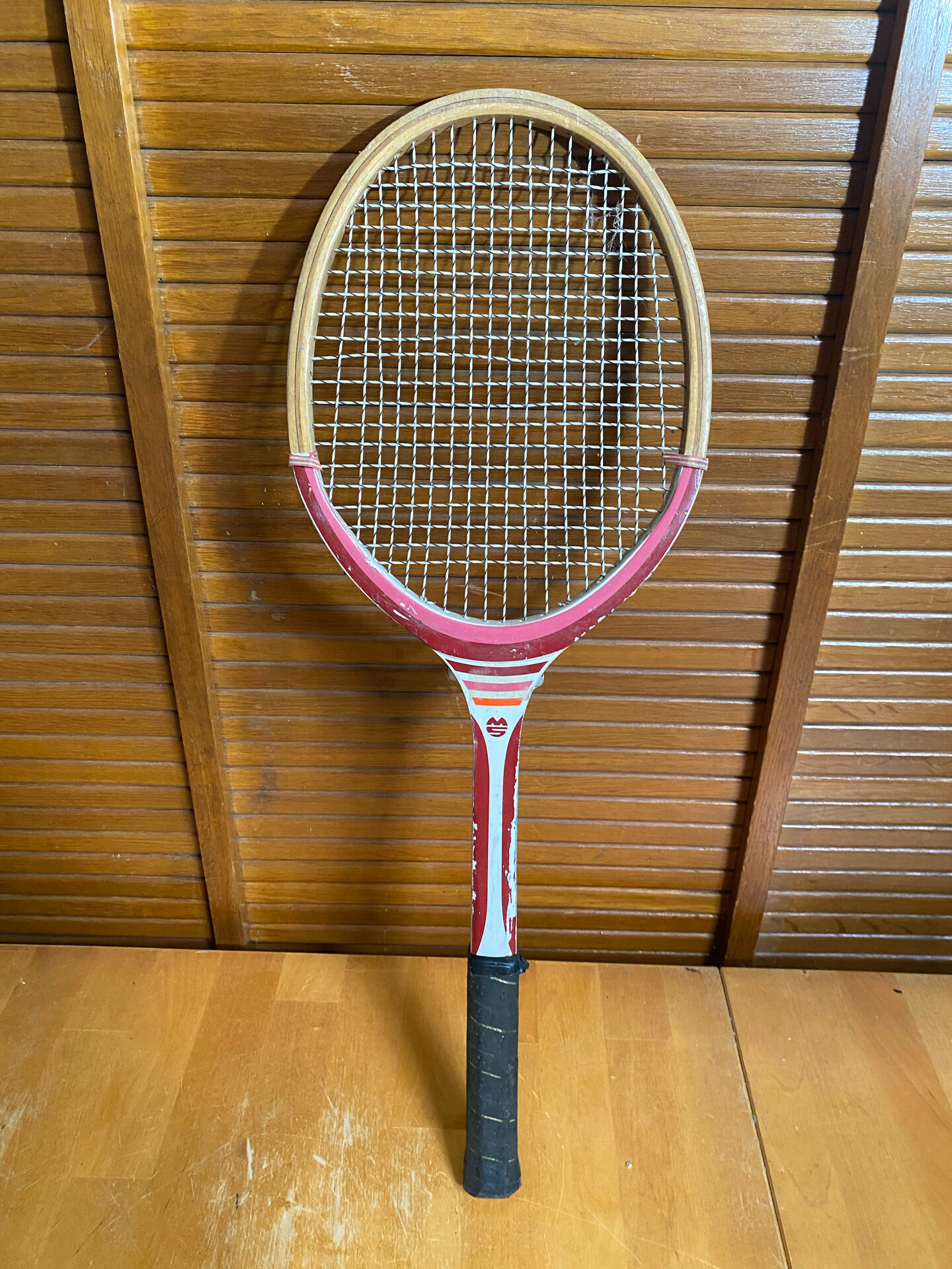 Vintage MS Marco School Tennis Racket 2 Wood Sports