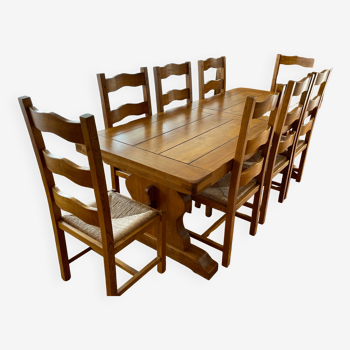 Dining table and chairs