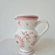 Petit pichet/vase vintage décor florale - Henriot Quimper