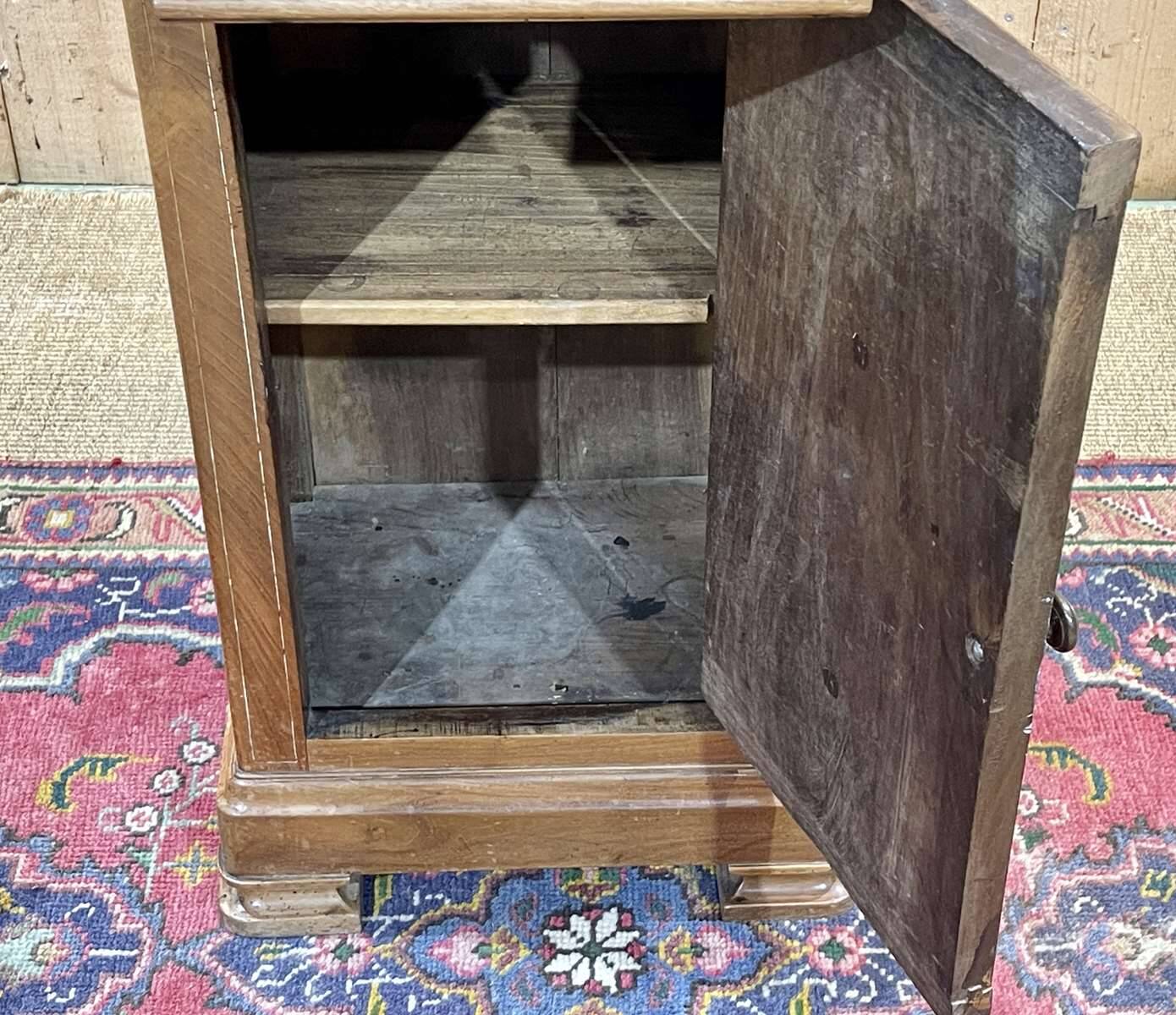 Late 19th century fruit wood bedside table